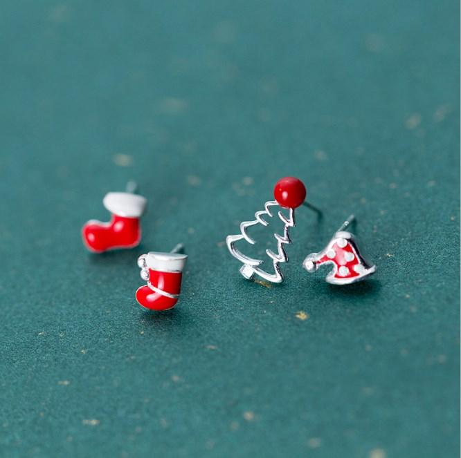 S925 Silver Christmas Series Earrings