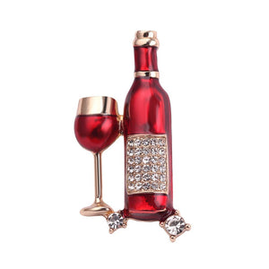 Wine Bottle Brooch