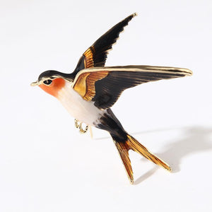 Amazing Swallow Brooch