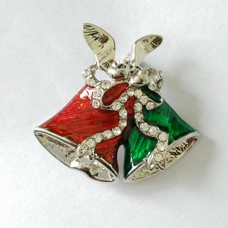 Classic Christmas Bell Brooch