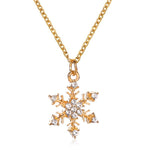 Christmas Tree Snowflake Necklace