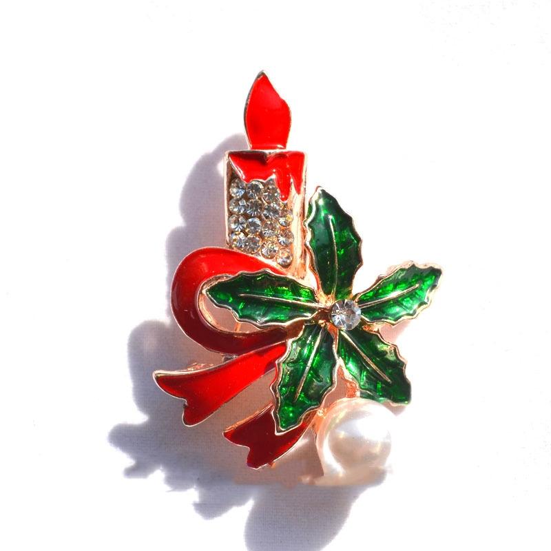 Christmas Crystal Brooches