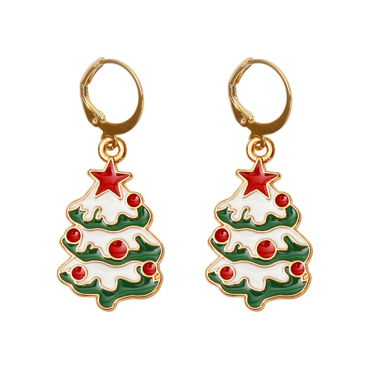 Tree Earrings For Christmas