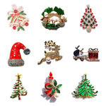 Christmas Crystal Brooches