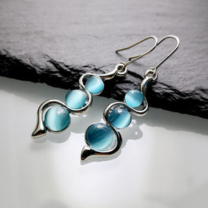 Moonstone Waved Earrings