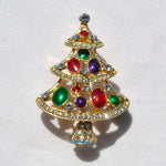 Christmas Crystal Brooches