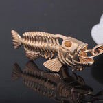 Exaggerated Fish & Fishing Hook Pendant