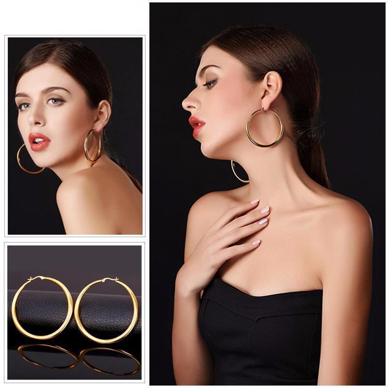 Big Hooped Earrings