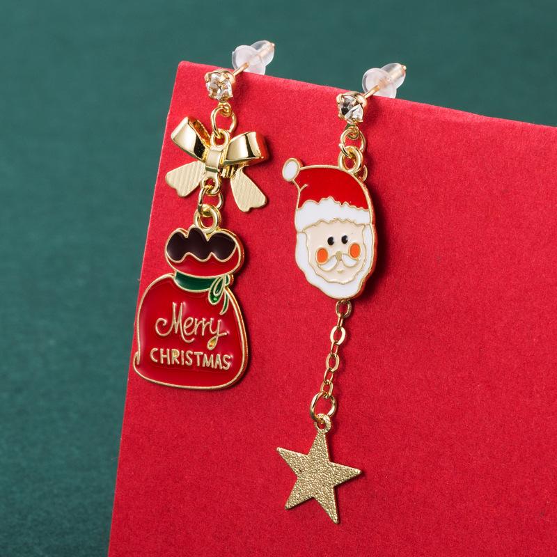 Cute Santa Christmas Earrings