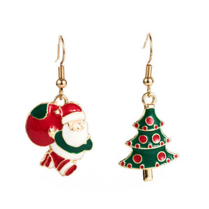 Cute Santa Christmas Earrings