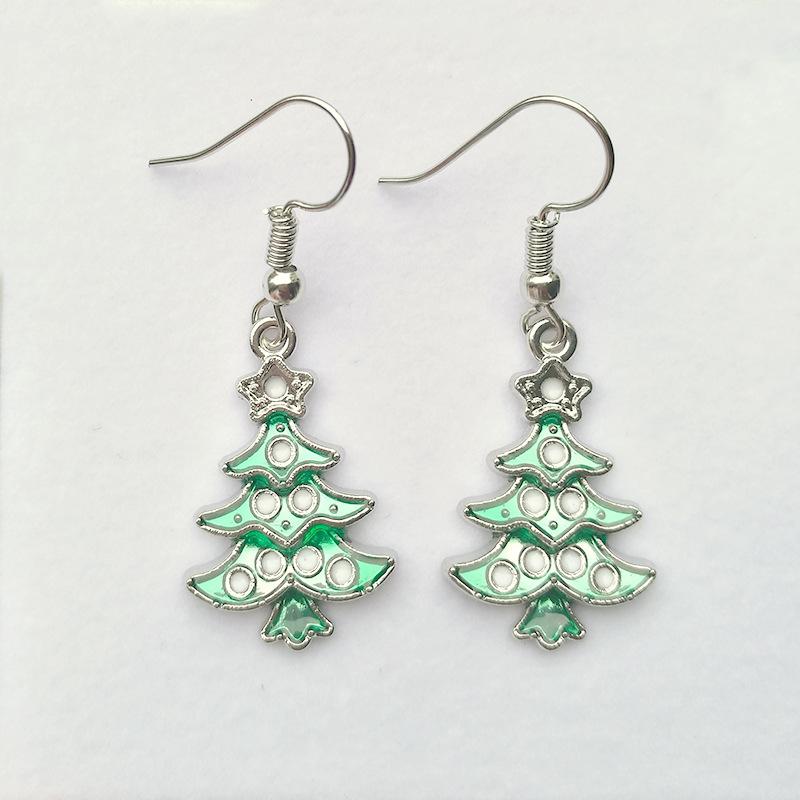 Five-star Christmas Tree Earrings