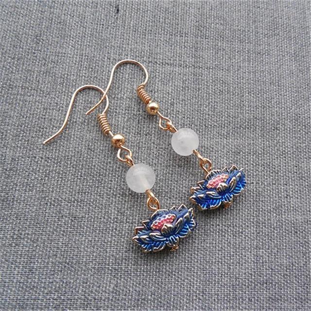 Elegant Flower  Dangle Earrings