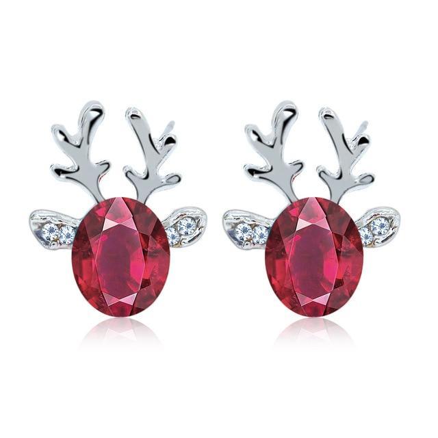 Crystal Reindeer Earrings