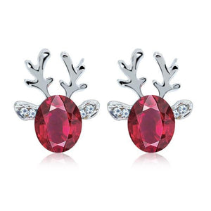 Crystal Reindeer Earrings