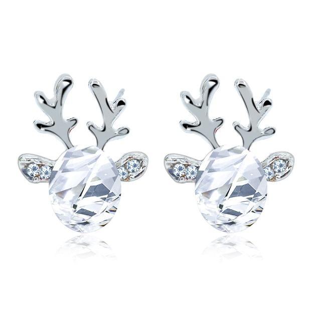 Crystal Reindeer Earrings