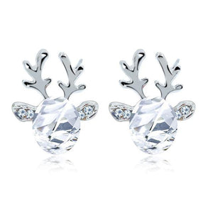 Crystal Reindeer Earrings