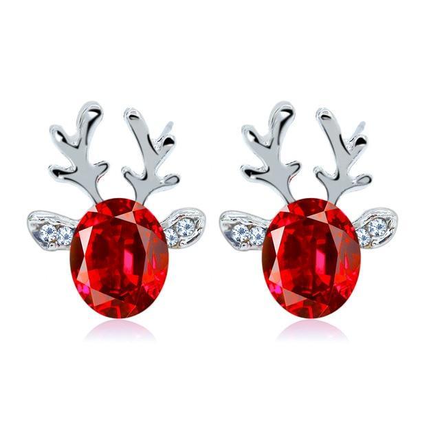 Crystal Reindeer Earrings