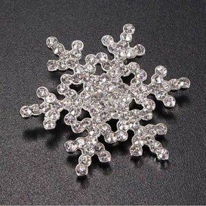 Sparkling Crystal Rhinestones Large Snowflake Brooch