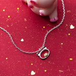 925 Sterling Silver Cute Pig Necklace