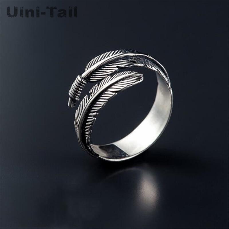 Stunning 925 Sterling Silver Feather Ring