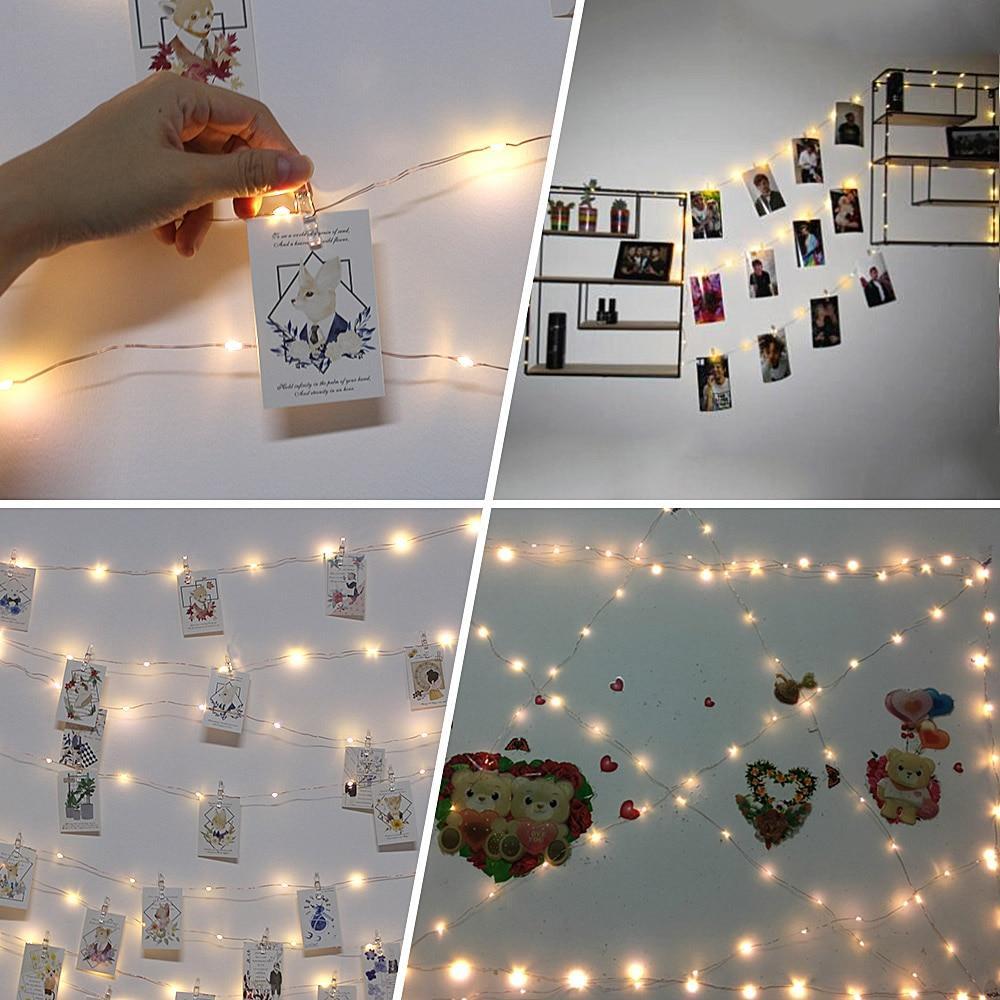 LED Christmas Card Peg Lights