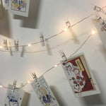 LED Christmas Card Peg Lights