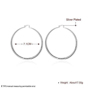 Elegant Prismatic Pattern Hoop Earrings