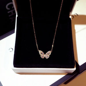 925 Sterling Silver Gypsy Butterfly Necklace