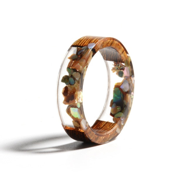 Handmade Wood Resin Ring