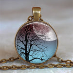 Tree Of Life Glass Statement Necklace