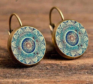 Handmade Mandala Art  Earrings