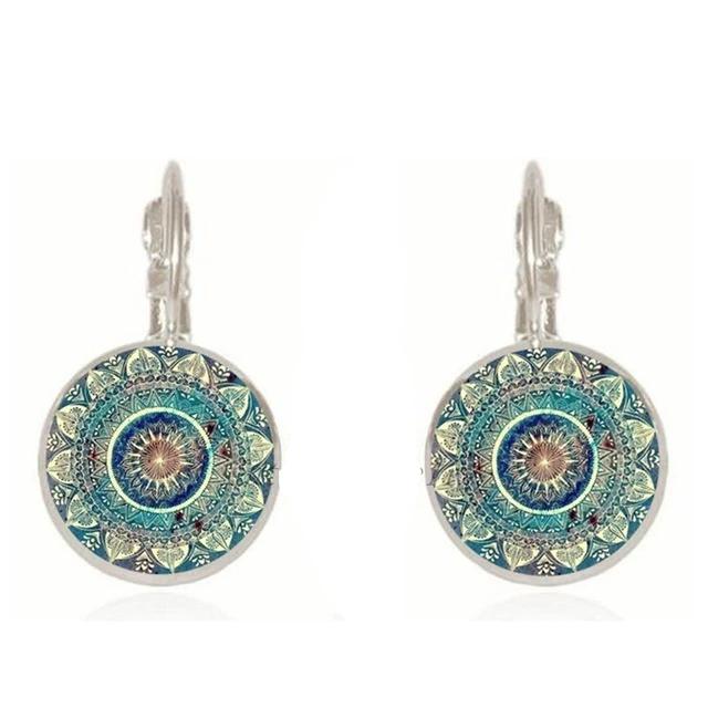 Handmade Mandala Art  Earrings