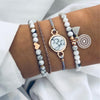 Bohemian Heart Beads Tassel Layered Bracelet Set