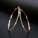 Amazing Rhinestone Hoop Earrings