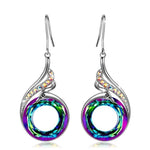 Amazing Phoenix Zircon White Gold 18 ct Drop Earrings