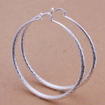 Elegant Fish Pattern Hoop Earrings 7,1cm