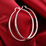 Elegant Fish Pattern Hoop Earrings 7,1cm