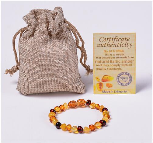 Handmade Genuine Amber Beads Bracelet