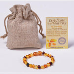 Handmade Genuine Amber Beads Bracelet