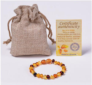 Handmade Genuine Amber Beads Bracelet