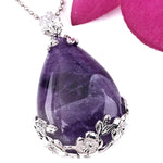 Natural Healing Amethyst Reiki Tree of Life Necklace