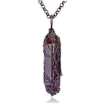 Natural Healing Amethyst Reiki Tree of Life Necklace