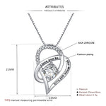 I love You Mom Zircon Necklace