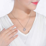 I love You Mom Zircon Necklace