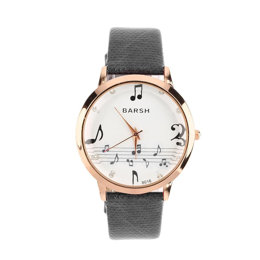 Music Score Quartz Wrist Watch