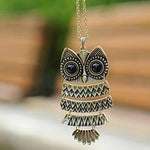 Owl , Dragonfly, Heart & Angel Wing Crystal Necklace