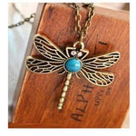 Owl , Dragonfly, Heart & Angel Wing Crystal Necklace