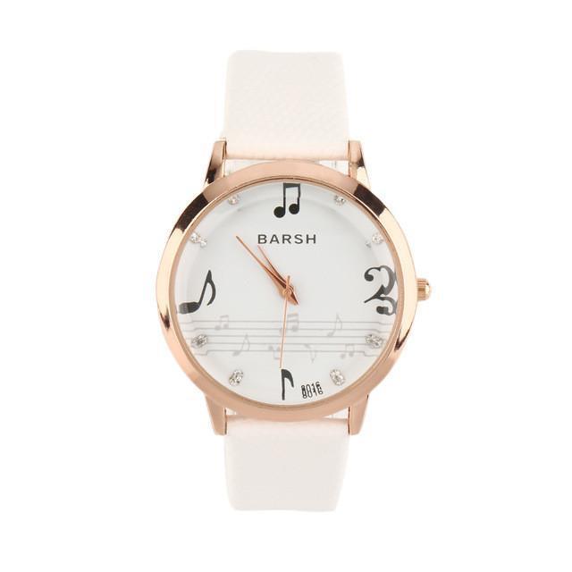 Music Score Quartz Wrist Watch