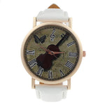 Violin Analog Quartz Dial Wrist Watch