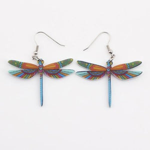 Dangle Dragonfly Earrings